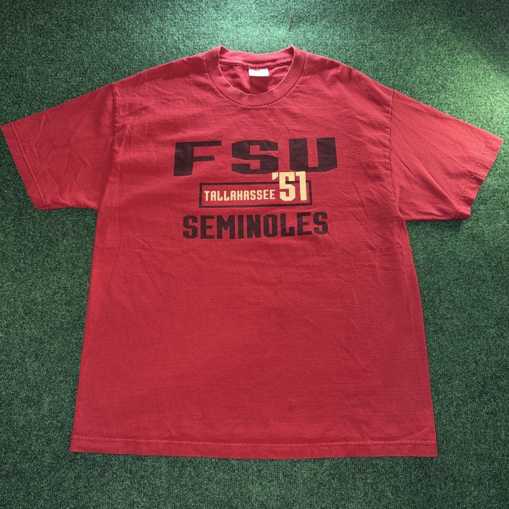 FSU Seminoles Collegiate T Shirt Men's XL Red Black T